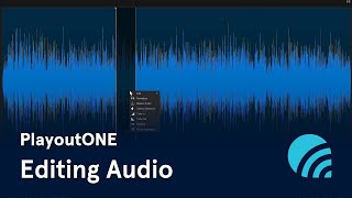 PlayoutONE Editing Audio [upl. by Ahsin]