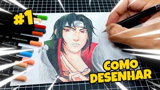 como DESENHAR o ITACHI UCHIHA  how to draw ITACHI UCHIHA [upl. by Lekym]