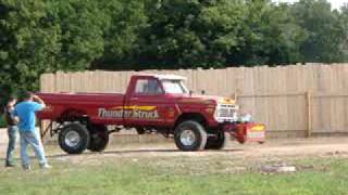 Thunderstruck Truck Pull  Ford 477 Open Stock [upl. by Ramak]