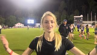 NC States Amaris Tyynismaa After 4193252 150010k Double at Raleigh Relays [upl. by Ardekan]