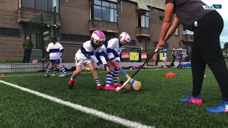 Hurlingcamogie drills and skills for children [upl. by Oemac]