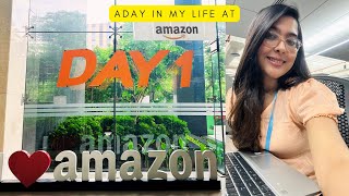 A day in my life at work Amazon Bangalore office tour Aquila [upl. by Aural]