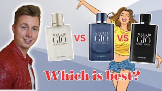 Acqua di Giò vs Profondo vs Profumo Armani [upl. by Namara430]