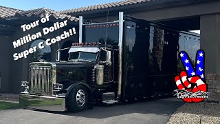 The Most Extreme Custom Peterbilt 389 Motorcoach Ever By Pickett Custom Trucks amp 1492 Coachworks [upl. by Enaols]