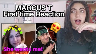 MARCUS T OmeTv Pick Up Lines Reaction 🇮🇳  He just reacted to this  😱 [upl. by Tempa]