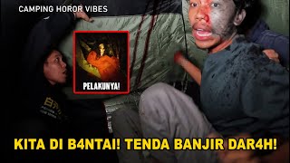 CAMPING M4UT Satu Tenda Di B4ntai Tenda Banjir D4RAHGanasnya Hutan Kalimantan [upl. by Ridinger]