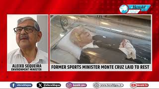 Former Sports Minister Monte Cruz laid to rest [upl. by Ayyn]