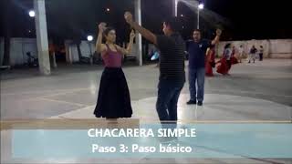 CÓMO BAILAR CHACARERA SIMPLE  TUTORIAL [upl. by Neik]