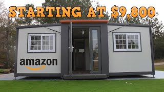 Prefab Tiny Home For Under 10K right from Amazon  Expandable Mobile Prefab Home [upl. by Rebak]