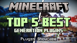 Top 5 BEST Minecraft World Generation Plugins [upl. by Yboj501]