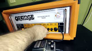 Orange Rockerverb 50 MK III Dirty Channel Demo NO TALKING Austrian Audio OD5 [upl. by Corie]