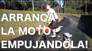 CÓMO ARRANCAR LA MOTO CON EL EMBRAGUE quotA LA MARCHAquot [upl. by Jerold853]