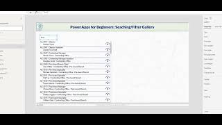 PowerApps for Beginners  SearchingFiltering of Gallery with Textbox [upl. by Benedikta498]