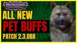 PF WotR  All NEW PET BUFFS amp Changes  Patch 230bb [upl. by Kahcztiy226]