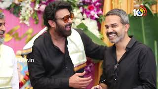 Prabhas Iman Esmail Prashanth Neel Exclusive Visuals  Prabhas amp Hanu Raghavapudi Movie Opening [upl. by Jeff]