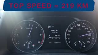 Hyundai Elantra Top Speed  Son Hız  16 CRDI 136 HP 7 DCT [upl. by Sybyl]