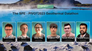 The SPE  PIVOT2023 Geothermal Datathon [upl. by Leahsim]