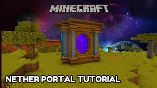 Vlog 732  Build an Epic Nether Portal 🔥👀 Minecraft Tutorial English [upl. by Ayet660]