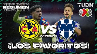 Resumen y goles  América vs Monterrey  Liga Mx  CL2024 J5  TUDN [upl. by Pich]