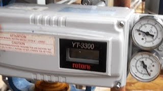 Rotork YT 3300 smart positioner calibration of control valves [upl. by Ydnahs750]