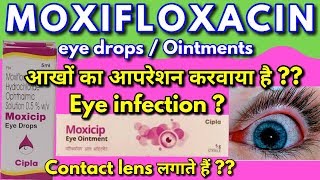 Moxifloxacin eye drops  Moxicip eye drops price side effects uses [upl. by Storz290]