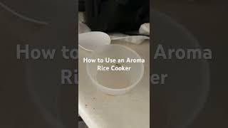 How to Use an Aroma Rice Cooker New college student tutorial 😬ricecooker [upl. by Notlih]