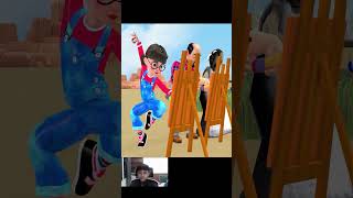 Scary Teacher 3D  Challenge of Painting Transforming into a Superman Showing Power shortsvideo [upl. by Ardnuassak]