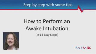 Teach the Teacher Workshop Awake Flexible Fiberoptic Intubation How to Perform an Awake Intubation [upl. by Glennis]