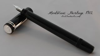 Montblanc Heritage 1912 Fountain Pen Review [upl. by Eliezer]