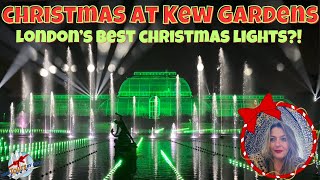 Londons Best Christmas Lights  Christmas at Kew [upl. by Aicirpac]