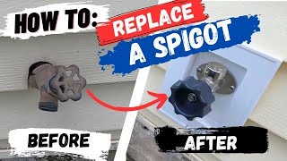 How To Replace An Outdoor Spigot  Frost Free [upl. by Lytsyrk]