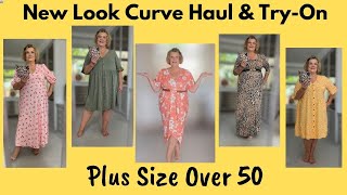 New Look Curve Haul amp Try On  Plus Size Over 50  Dresses For Summer Holidays [upl. by Barbabas]