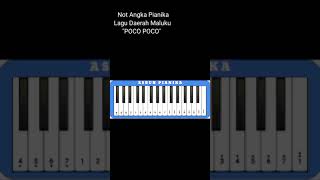 Not Angka Pianika Lagu Daerah Maluku quotPOCO POCOquot [upl. by Molohs]