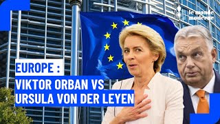 Passe darme au Parlement Européen entre Viktor Orban et Ursula Von der Leyen [upl. by Whit]