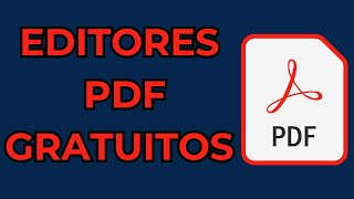 TOP 5 Mejores Editores PDF GRATUITOS Alternativa Adobe Acrobat 2024 [upl. by Noryak]