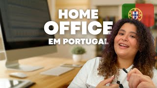 COMO EU CONSEGUI TRABALHAR DE CASA 🏠 TRABALHO REMOTO EM PORTUGAL  TEM EMPREGO HOME OFFICE [upl. by Elfont364]