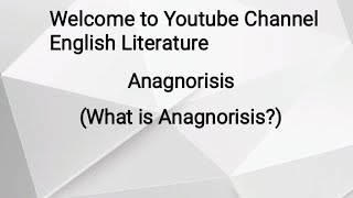 What is Anagnorisis  Anagnorisis with Example  Explained in UrduHindi [upl. by Oilcareh]