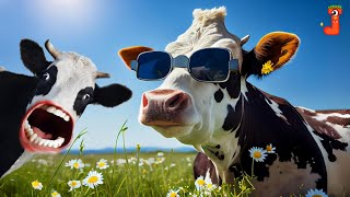 FUNNY COW DANCE 10│Cow Song amp Cow Videos 2024  Cow dance mix  funny dancing cow  gay  cow music [upl. by Hcib]