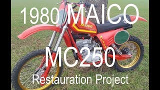 Classic twinshock MAICO MC 250 440 2stroke restauration project [upl. by Dick]