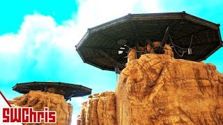 The 5 Ultimate PVE Ragnarok Desert Building Places  ARK Ragnarok Desert Expansion Exploration [upl. by Nwahsak]