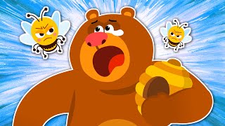 Sing Along Honey Bear🍯  I love honey  Animal Song★ TidiKids [upl. by Nosidda337]