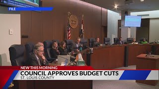 St Louis County Council approves budget cuts [upl. by Aihsekram]