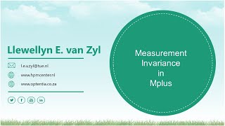 Measurement Invariance in Mplus [upl. by Aniat]