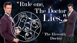 Circular Gallifreyan quotRule one The Doctor liesquot  The Eleventh Doctor [upl. by Laehcar]