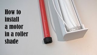 How to install a tubular motor in a roller shade [upl. by Nivac24]