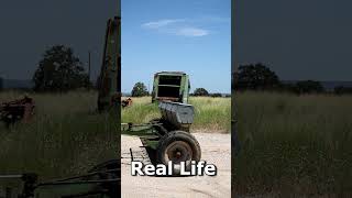 farm simulator vs real life  Implements farmsim19 farmsimulation farmsimvsreallife farming [upl. by Chantal]