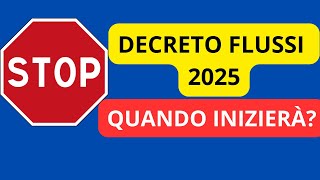 QUANDO INIZIERÀ DECRETO FLUSSI 2025 PER OTTENERE IL NULLA OSTA E VISTO PER MOTIVO DI LAVORO [upl. by Elttil]