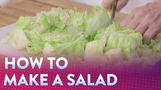 How To Make Lettuce Salad  Foodcom [upl. by Suirad799]