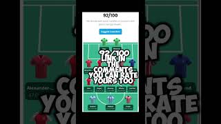 Getting ai to rate my Fpl team with funky ai voice foryou football ai fpl rating 92 [upl. by Mayhew542]