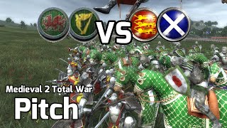 Medieval 2 Total War Online Battles 230 2v2 Live  Irish Rush [upl. by Martica]